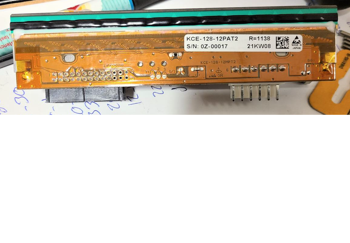 P10867/11813/ KCE-128-12P -  - Bell-Mark EasyPrint 128mm Thermal Printhead 300DPI, P10867/11813 NEW OEM Without chip/ KCE-128-12PAT2-BM